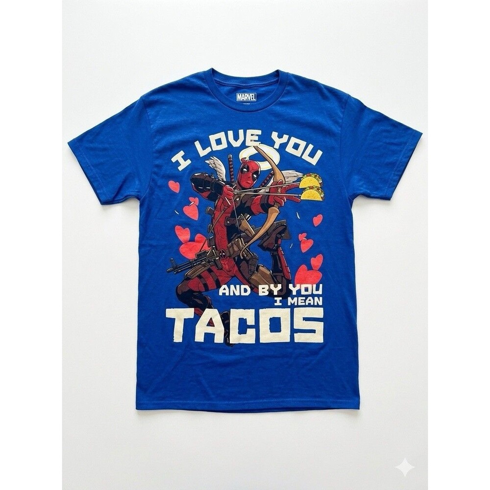 Marvel Deadpool Taco Love Long-Sleeve T-Shirt XL 010